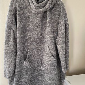Barefoot dreams cozy chic Turtleneck poncho
